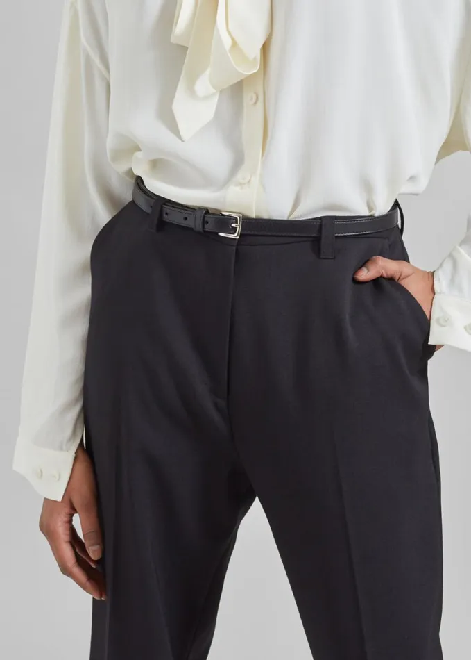 Clothing Women The Frankie Shop Lyra Flared Pants 8211 Black