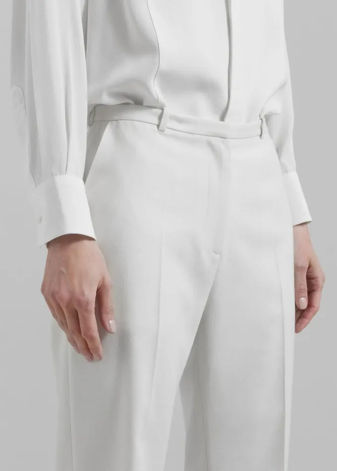 Clothing Women The Frankie Shop Lyra Flared Pants 8211 White