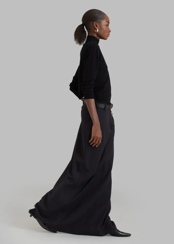 Clothing Women The Frankie Shop Malvo Long Pencil Skirt 8211 Black
