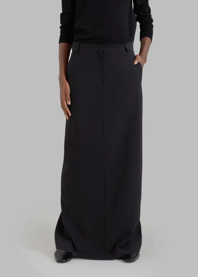 Clothing Women The Frankie Shop Malvo Long Pencil Skirt 8211 Black