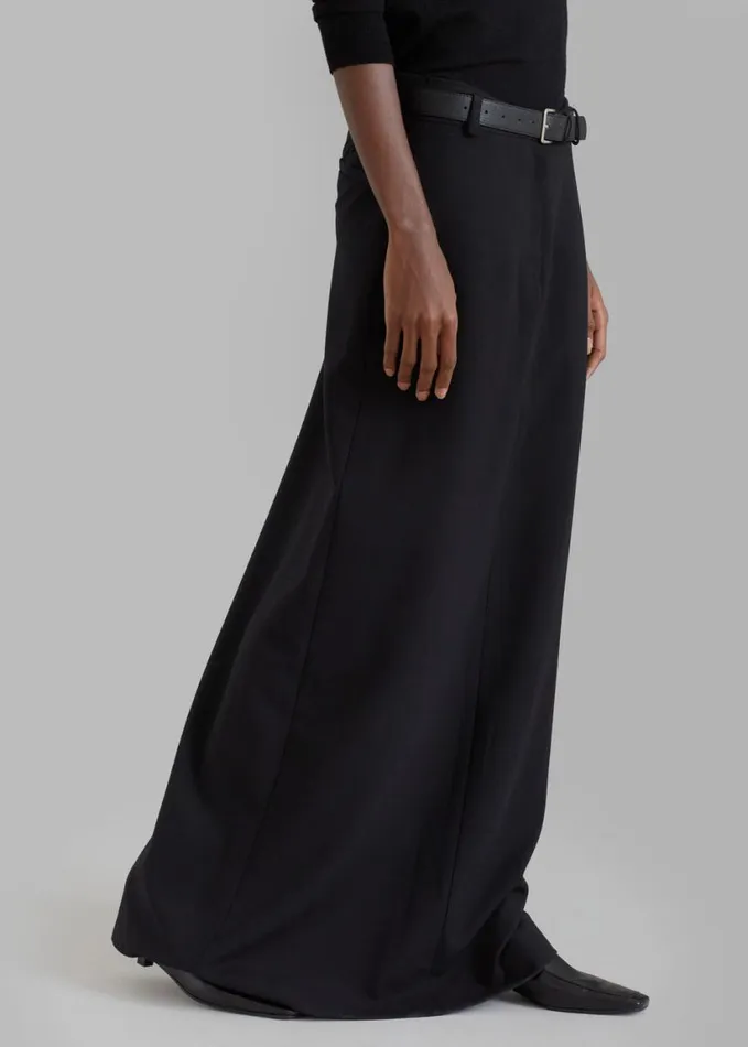 Clothing Women The Frankie Shop Malvo Long Pencil Skirt 8211 Black