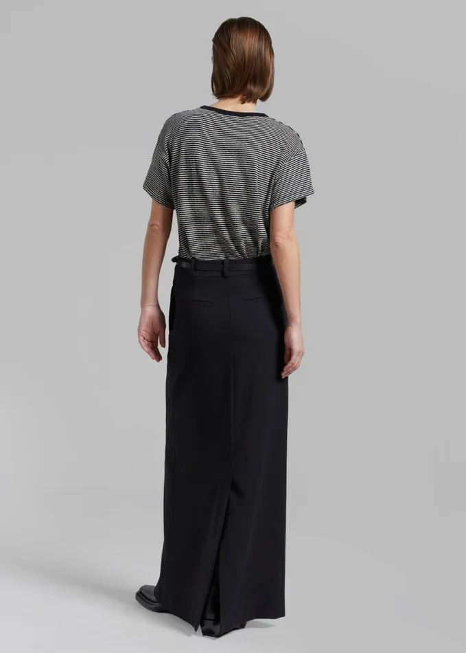 Clothing Women The Frankie Shop Malvo Long Pencil Skirt 8211 Black