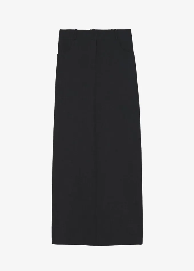 Clothing Women The Frankie Shop Malvo Long Pencil Skirt 8211 Black