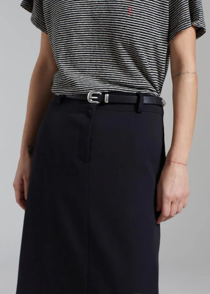 Clothing Women The Frankie Shop Malvo Long Pencil Skirt 8211 Black