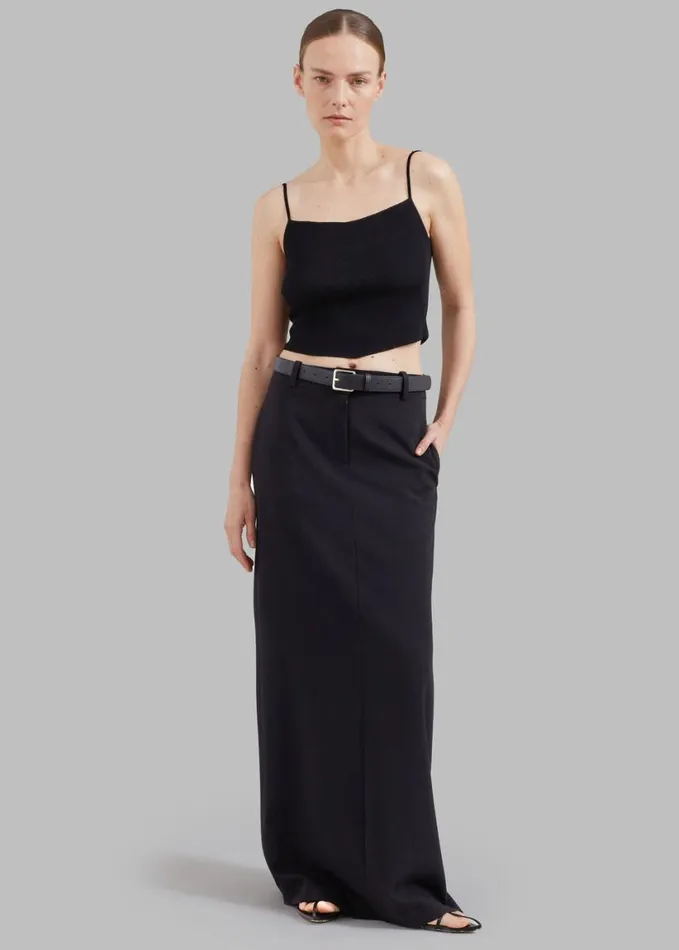Clothing Women The Frankie Shop Malvo Long Pencil Skirt 8211 Black