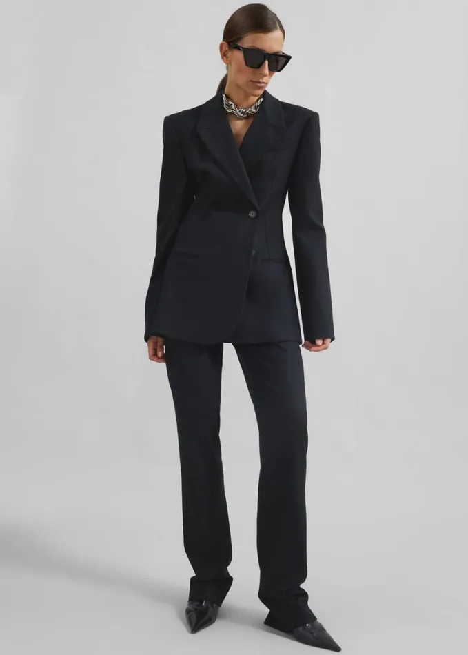 Clothing Women The Frankie Shop Morrison Crossover Blazer 8211 Black