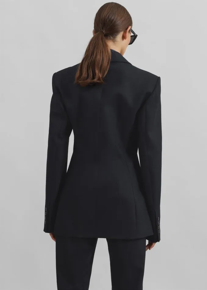 Clothing Women The Frankie Shop Morrison Crossover Blazer 8211 Black