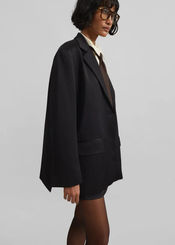 Clothing Women The Frankie Shop Naaz Blazer 8211 Black