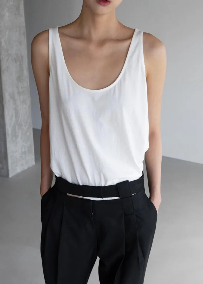 Clothing Women The Frankie Shop Penelope Tank Top 8211 White