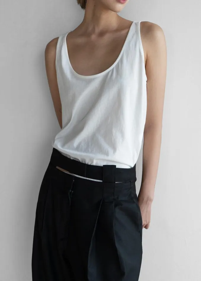 Clothing Women The Frankie Shop Penelope Tank Top 8211 White