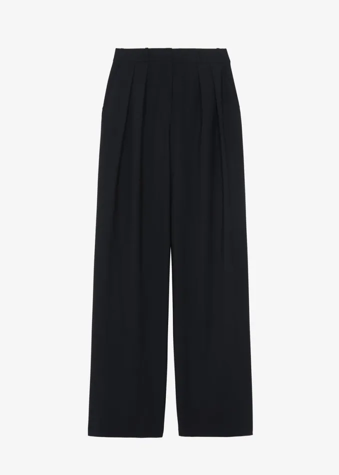 Clothing Women The Frankie Shop Ripley Pleated Trousers 8211 Black