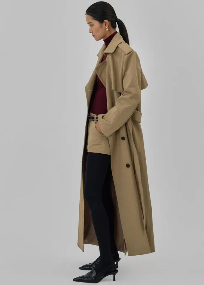 Clothing Women The Frankie Shop Rolen Trench Coat 8211 Beige