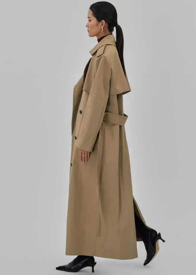 Clothing Women The Frankie Shop Rolen Trench Coat 8211 Beige