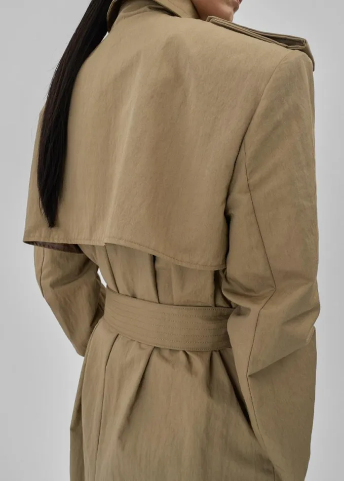 Clothing Women The Frankie Shop Rolen Trench Coat 8211 Beige