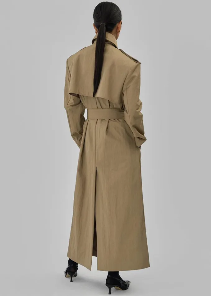 Clothing Women The Frankie Shop Rolen Trench Coat 8211 Beige