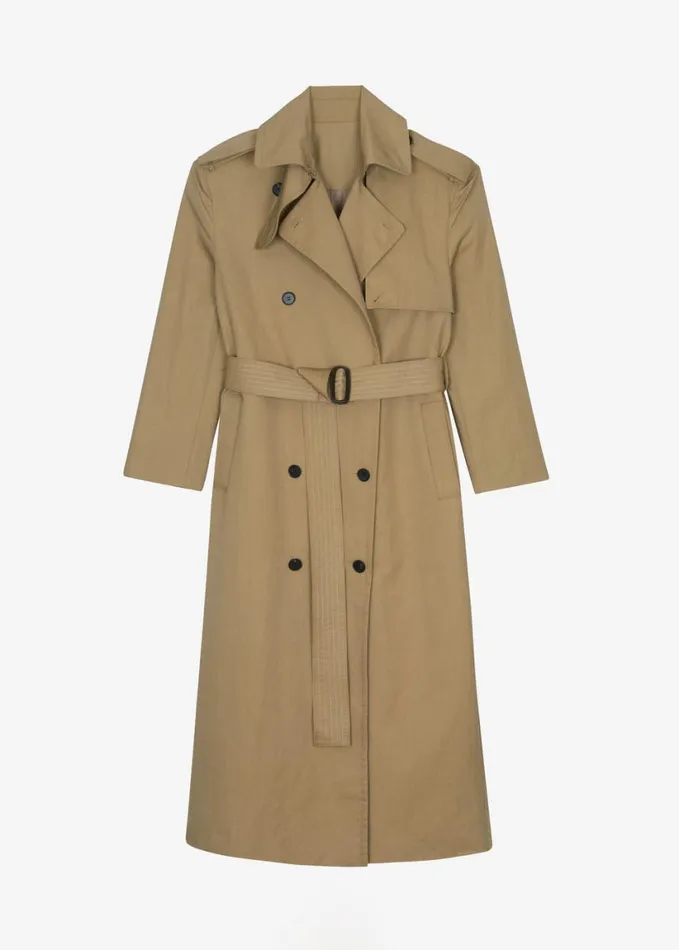 Clothing Women The Frankie Shop Rolen Trench Coat 8211 Beige