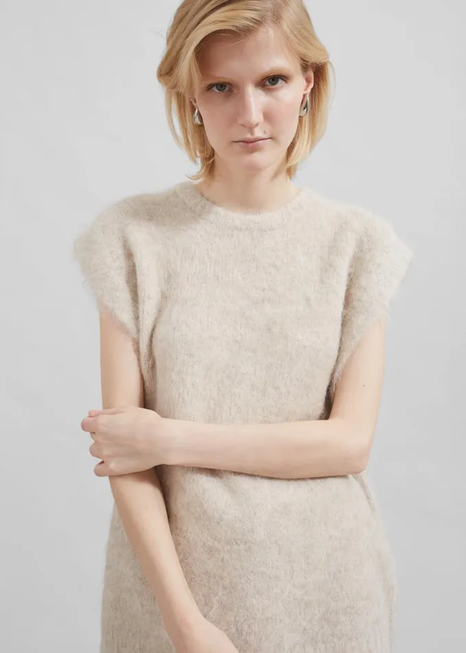 Clothing Women The Frankie Shop The Garment Bern Knit Top 8211 Oyster
