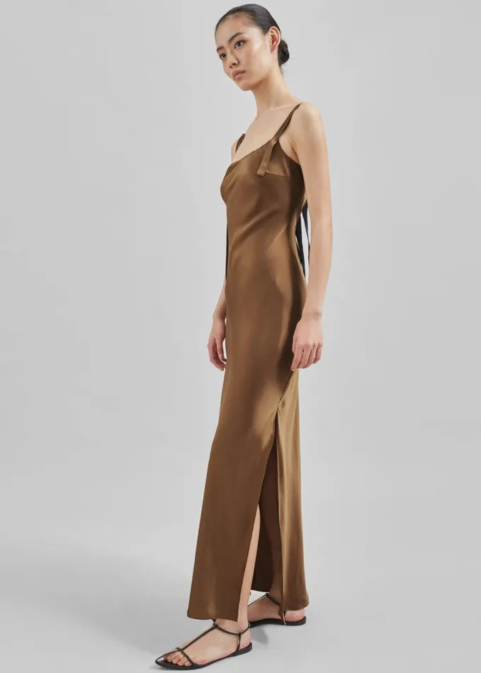 Clothing Women The Frankie Shop The Garment Catania String Maxi Dress 8211 Olive