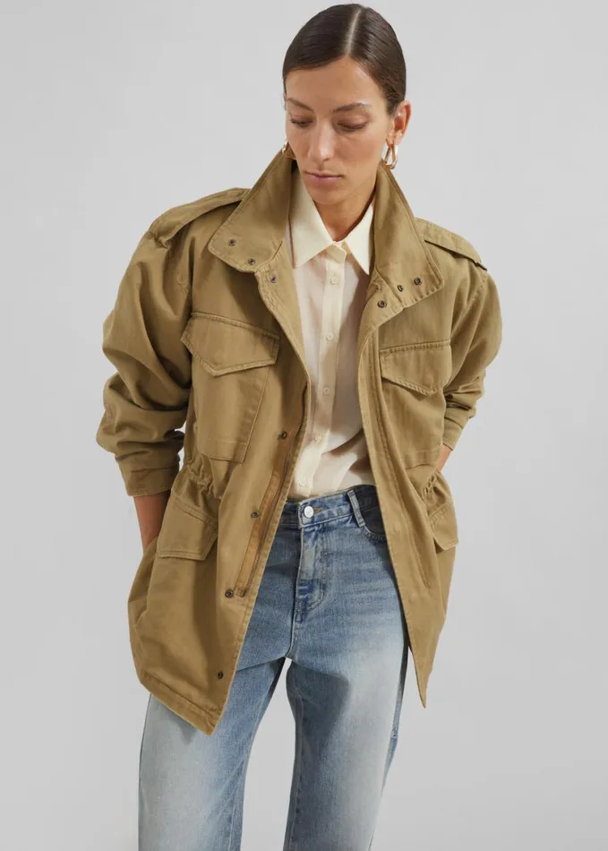 Clothing Women The Frankie Shop Toledo Sheer Shirt 8211 Beige