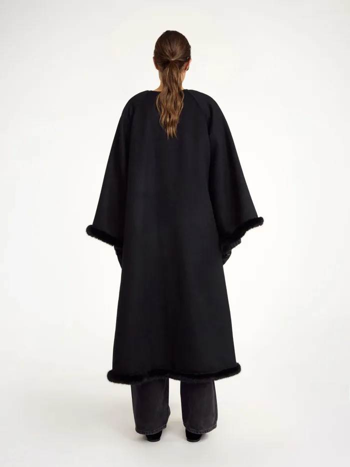 Coats and Jackets Women By Malene Birger Dalimas Wool Coat Black