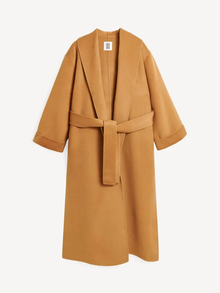 Coats and Jackets Women By Malene Birger Trullem Wool Coat Raw Sugar
