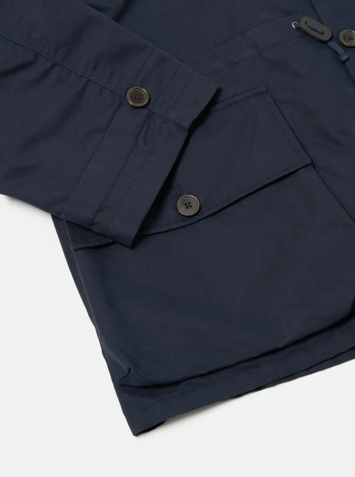 Coats and Outerwear Men Universal Works Universal Works Boston Parka In Navy Brushed Polytech
