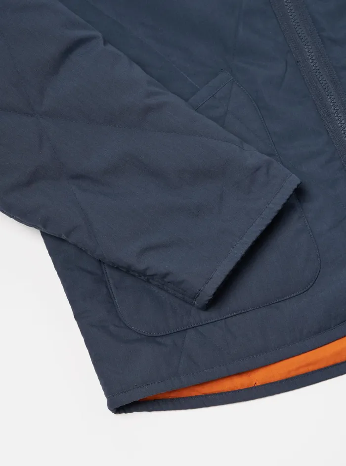 Coats and Outerwear Men Universal Works Universal Works Reversible Military Liner Jacket In NavyOrange Recycled Polytech