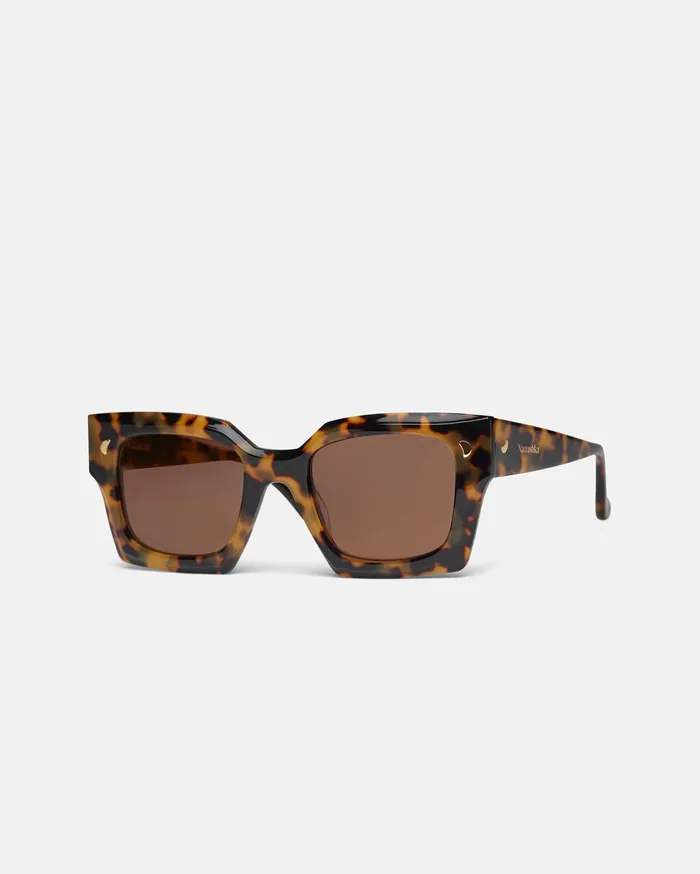 Cordia BioPlastic Sunglasses Dark Amber Women Nanushka Eyewear