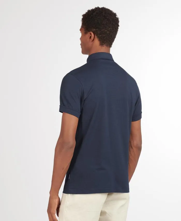 Corpatch Polo Shirt White Men Barbour Polo Shirts