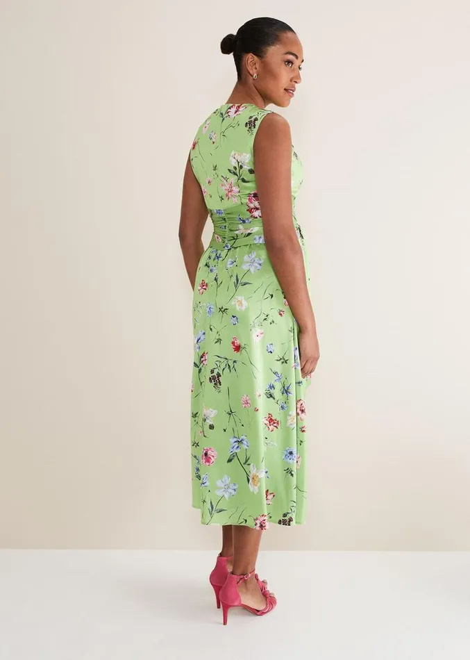 Corrin Floral Midi Dress Limemulti Women Phase Eight Dresses