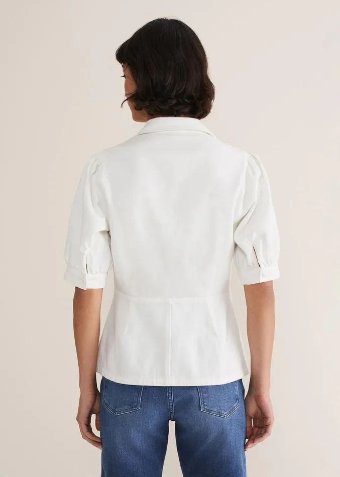 Cosette Denim Top White Women Phase Eight Tops and TShirts