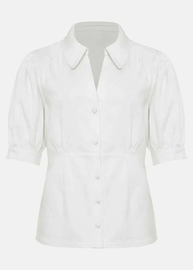 Cosette Denim Top White Women Phase Eight Tops and TShirts