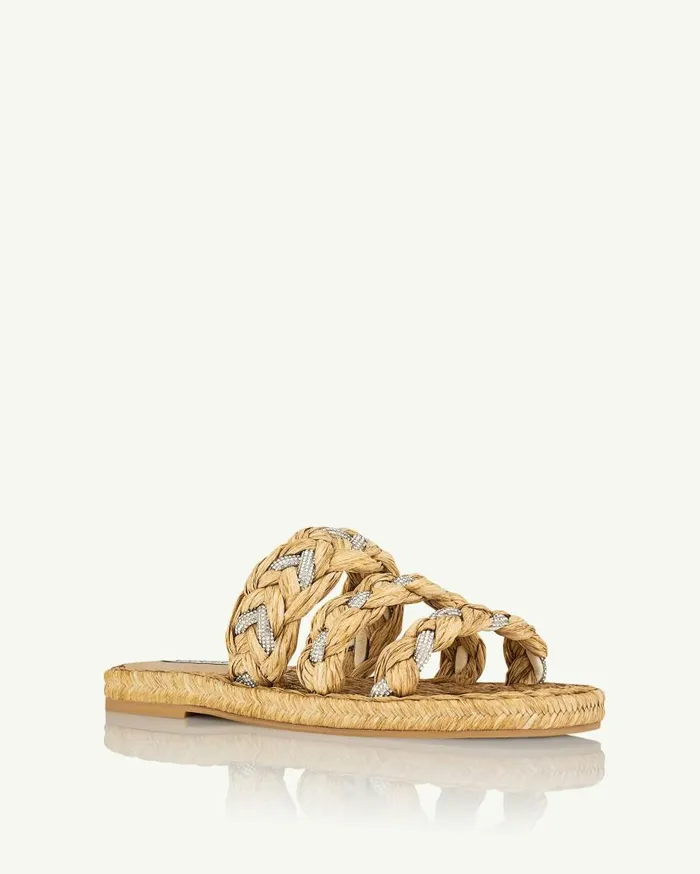 Costiera Espadrille Flat Beige Women Aquazzura Flats