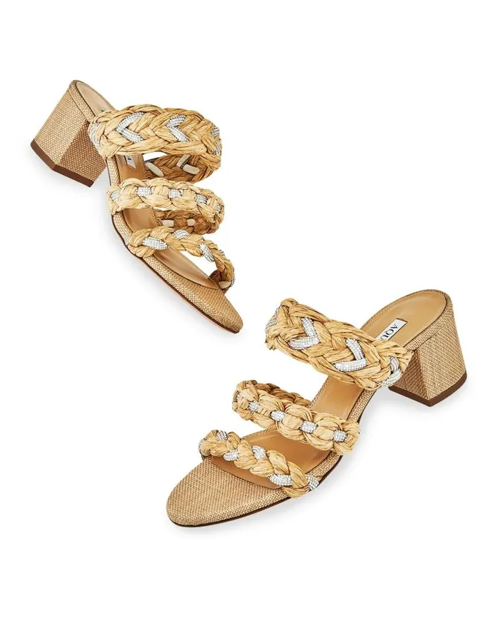 Costiera Sandal 50 Beige Women Aquazzura Sandals