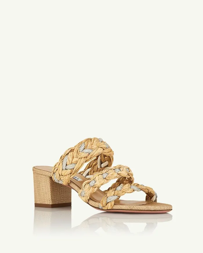 Costiera Sandal 50 Beige Women Aquazzura Sandals