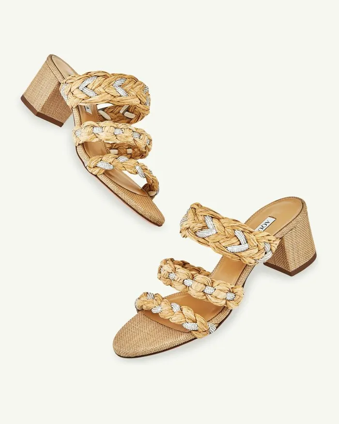 Costiera Sandal 50 Beige Women Aquazzura Sandals