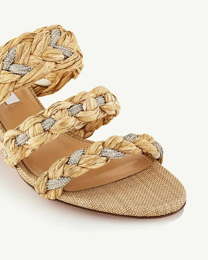 Costiera Sandal 50 Beige Women Aquazzura Sandals