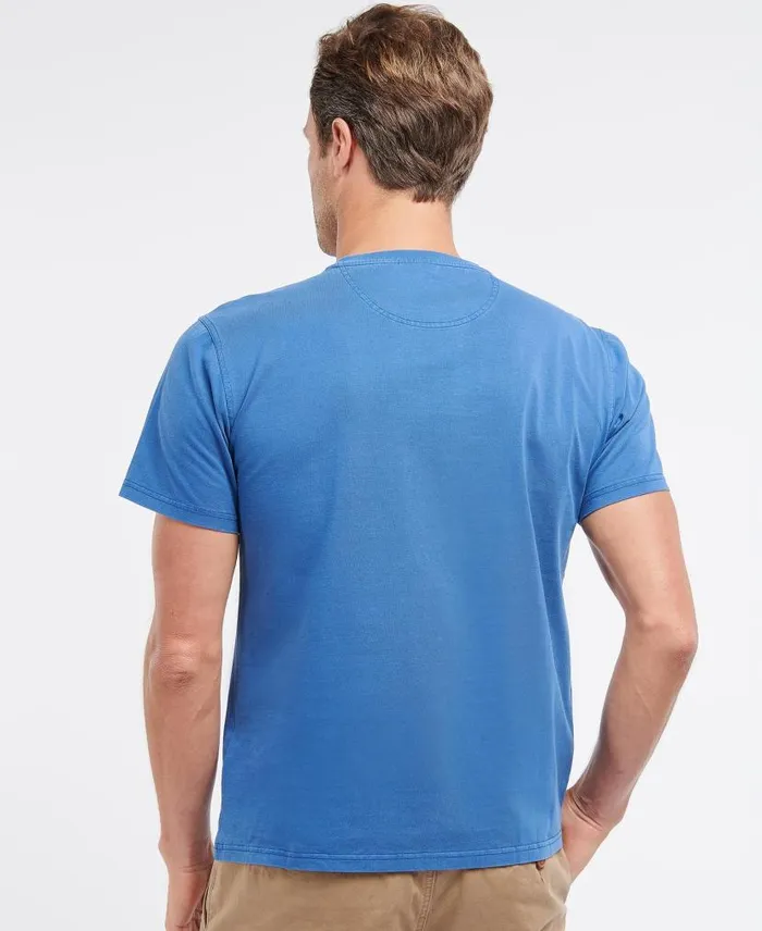 Cotton TShirt Sky Men Barbour TShirts