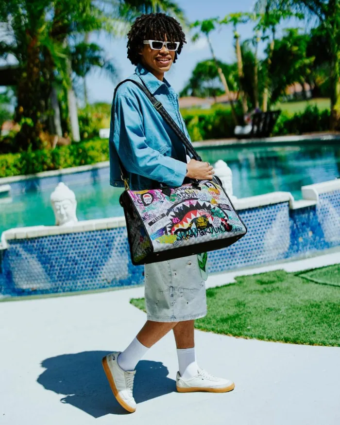 CREATE ANOTHER DAY PYRAMID DUFFLE Bags SPRAYGROUND