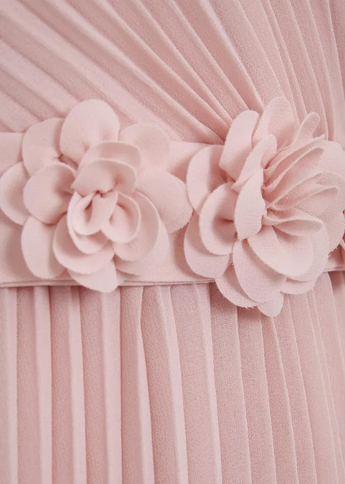 Cressida Pleated Midi Dress Antique Rose Women Phase Eight Dresses