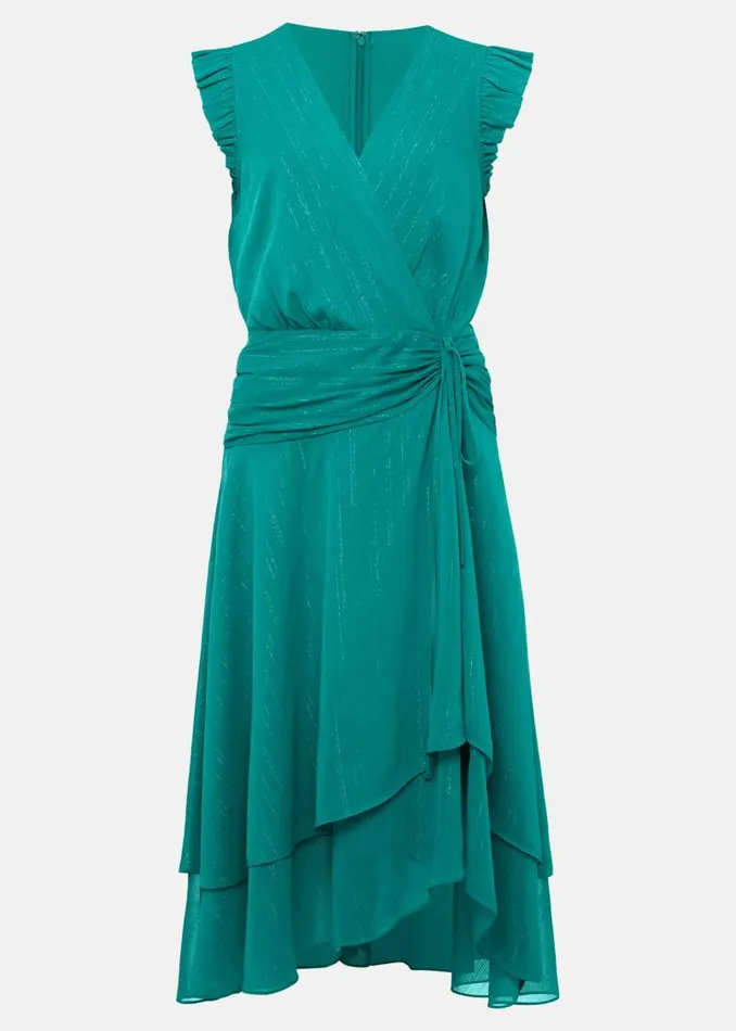 Cressinda Ruched Midi Dress Peacock Women Phase Eight Dresses