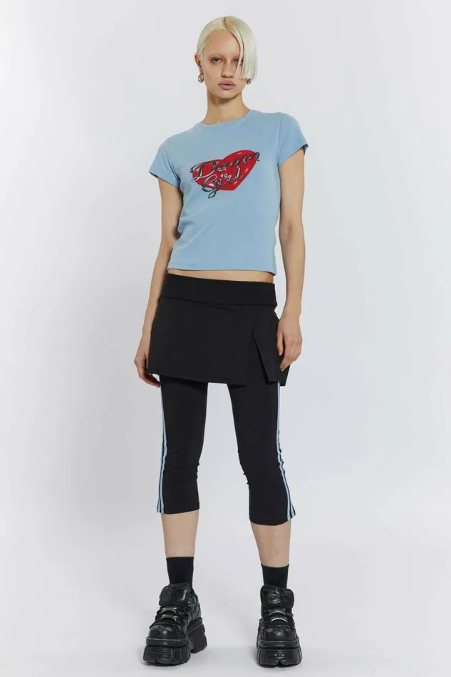 Damn Girl Tee Blue Women Jaded London TShirts