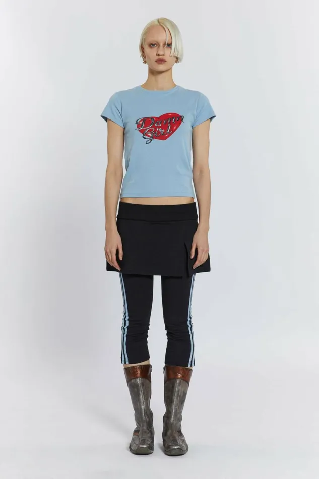 Damn Girl Tee Blue Women Jaded London TShirts