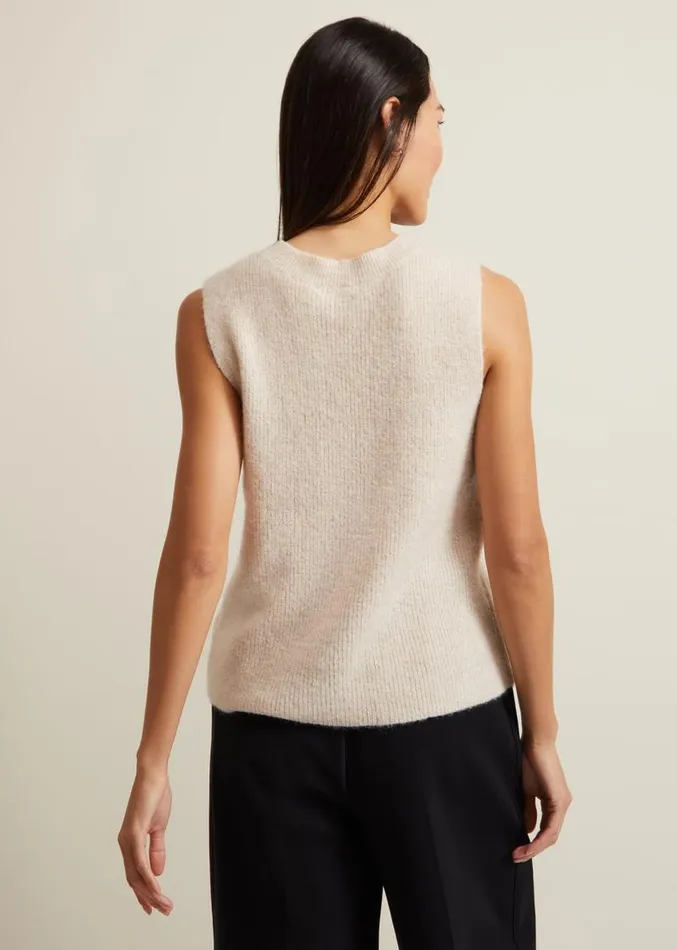 Daniella Mohair Knitted Tank Stone Women Phase Eight Knitwear