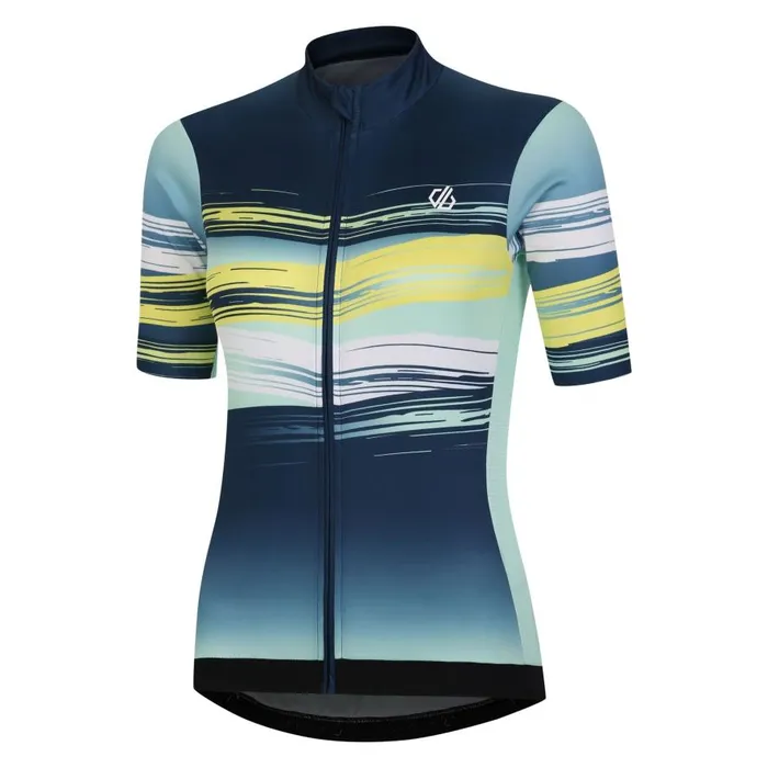 Dare 2b AEP Stimulus Jersey Mint Green Paint Print Women Gym Tops