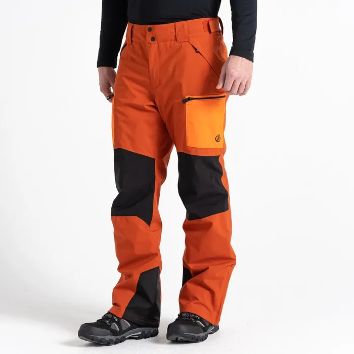 Dare 2b Baseplate Ski Pant Brown Orange Men Ski Trousers and Salopettes