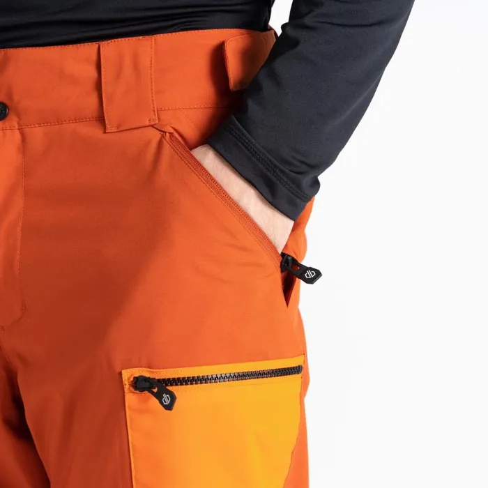 Dare 2b Baseplate Ski Pant Brown Orange Men Ski Trousers and Salopettes