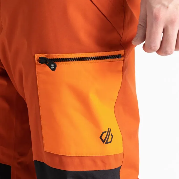 Dare 2b Baseplate Ski Pant Brown Orange Men Ski Trousers and Salopettes