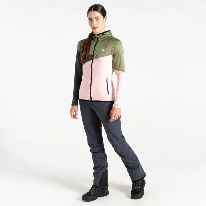 Dare 2b Convey III Core Stretch Midlayer Olivine Green Rose Women Midlayers
