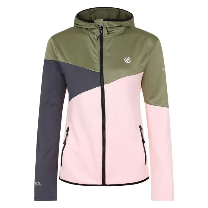 Dare 2b Convey III Core Stretch Midlayer Olivine Green Rose Women Midlayers